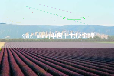 吐鲁番中国十七块金牌