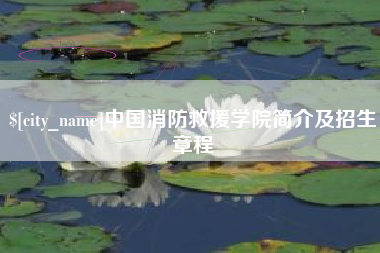 吐鲁番中国消防救援学院简介及招生章程