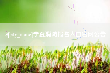 吐鲁番宁夏消防报名入口官网公告