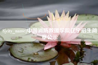 吐鲁番中国消防救援学院辽宁招生简章公示