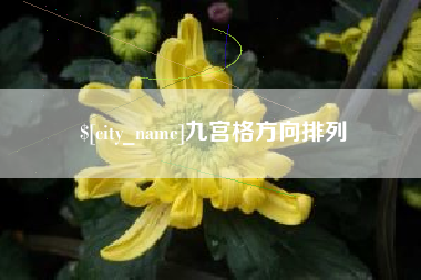 吐鲁番九宫格方向排列