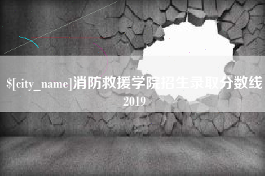 吐鲁番消防救援学院招生录取分数线2019