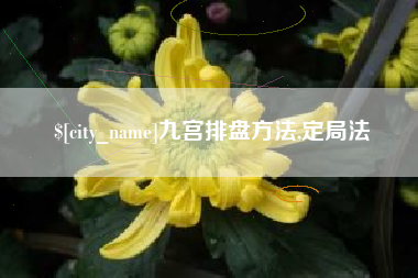 吐鲁番九宫排盘方法,定局法