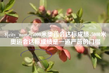 吐鲁番5000米奥运会达标成绩-5000米奥运会达标成绩是一道严苛的门槛