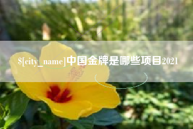 吐鲁番中国金牌是哪些项目2021