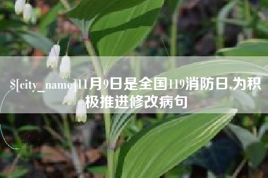 吐鲁番11月9日是全国119消防日,为积极推进修改病句