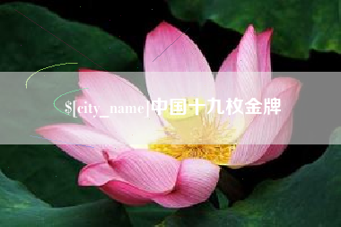 吐鲁番中国十九枚金牌