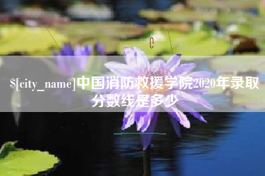 吐鲁番中国消防救援学院2020年录取分数线是多少