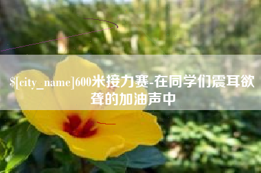 吐鲁番600米接力赛-在同学们震耳欲聋的加油声中