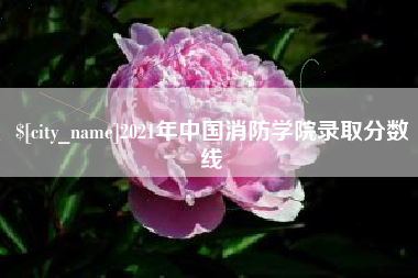 吐鲁番2021年中国消防学院录取分数线