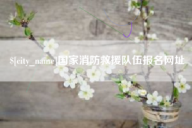 吐鲁番国家消防救援队伍报名网址