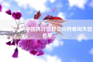 吐鲁番中国执行信息公开网查询失信名单