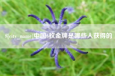 吐鲁番中国6枚金牌是哪些人获得的