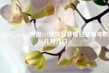 吐鲁番我国119消防日宣传日是每年的几月几日