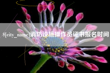 吐鲁番消防设施操作员证书报名时间