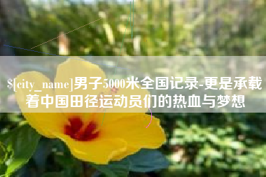 吐鲁番男子5000米全国记录-更是承载着中国田径运动员们的热血与梦想