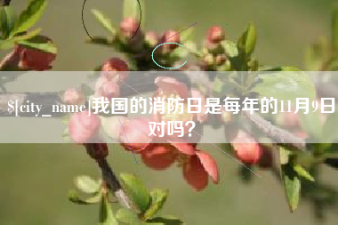 吐鲁番我国的消防日是每年的11月9日对吗？