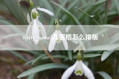 吐鲁番九宫格怎么排版
