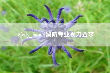吐鲁番消防专业视力要求
