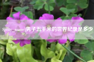 吐鲁番男子五千米的世界纪录是多少