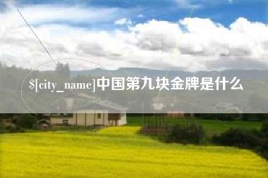 吐鲁番中国第九块金牌是什么
