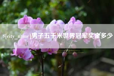 吐鲁番男子五千米世界冠军奖金多少