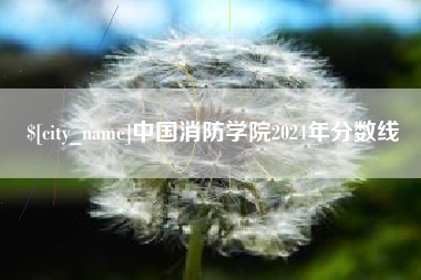 吐鲁番中国消防学院2024年分数线