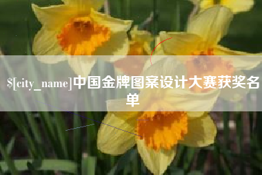 吐鲁番中国金牌图案设计大赛获奖名单