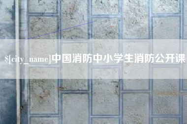 吐鲁番中国消防中小学生消防公开课