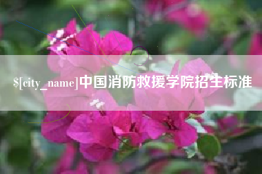 吐鲁番中国消防救援学院招生标准