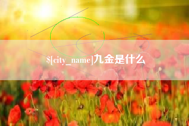 吐鲁番九金是什么