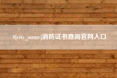 吐鲁番消防证书查询官网入口
