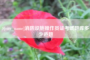 吐鲁番消防设施操作员证考试题库多少道题